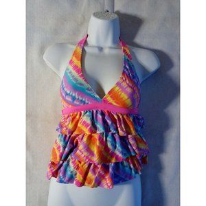 Angel Beach Halter With Open Back Swimsuit Top